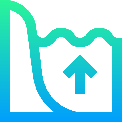 nivel de agua Super Basic Straight Gradient icono