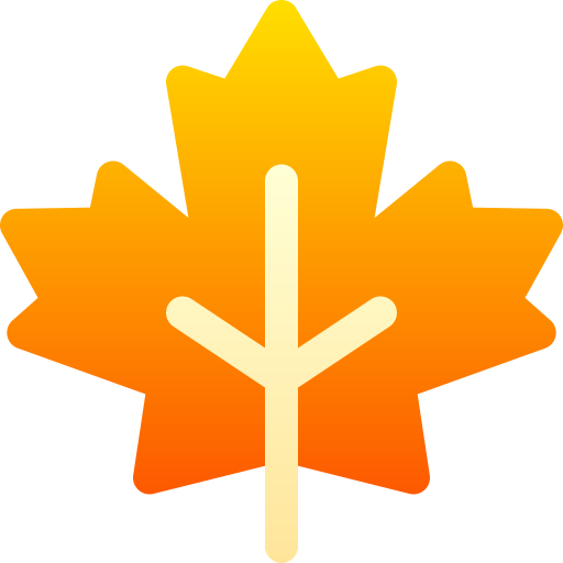 Maple leaf Basic Gradient Gradient icon