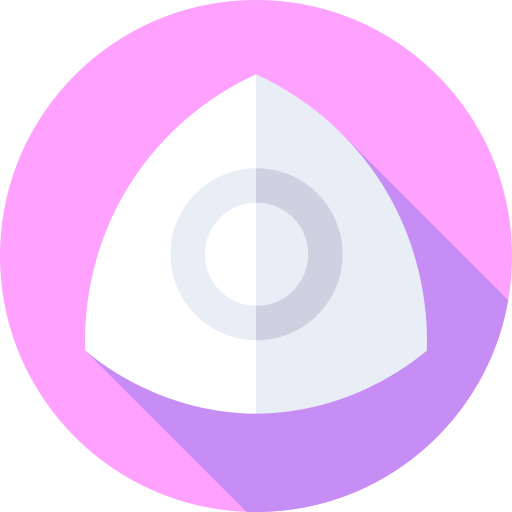 krijt Flat Circular Flat icoon