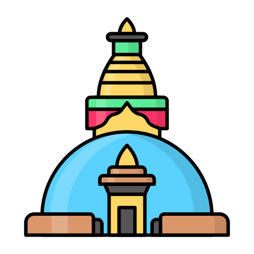 swayambhunath Generic Thin Outline Color icona