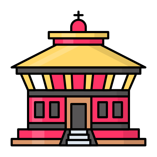 templo Generic Thin Outline Color icono