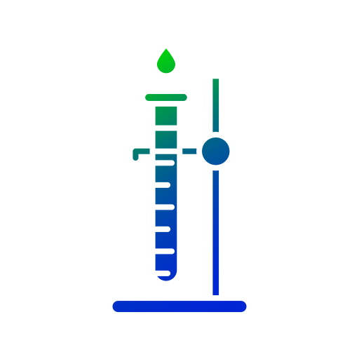 tubo de ensayo Generic Flat Gradient icono