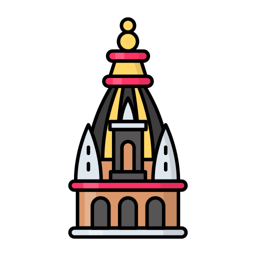 stupa Generic Thin Outline Color icon