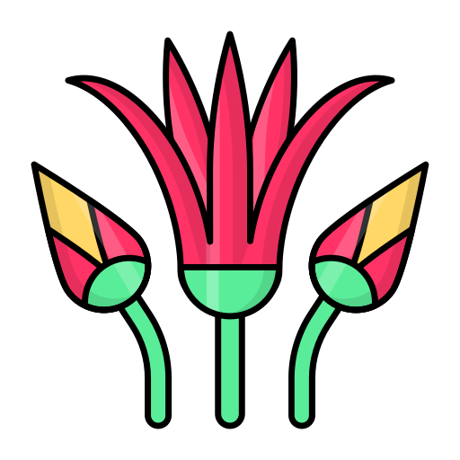 花 Generic Thin Outline Color icon