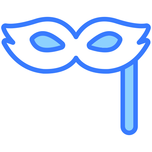 Party mask Generic Blue icon