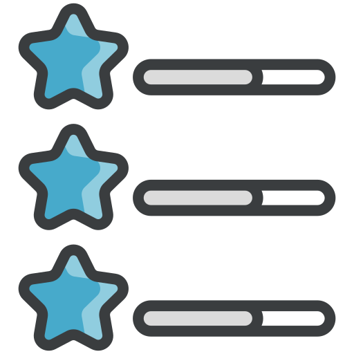 stelle di valutazione Generic Fill & Lineal icona