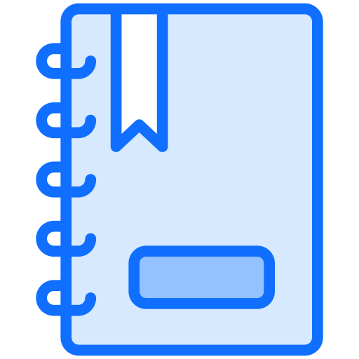 lente notitieboek Generic Blue icoon