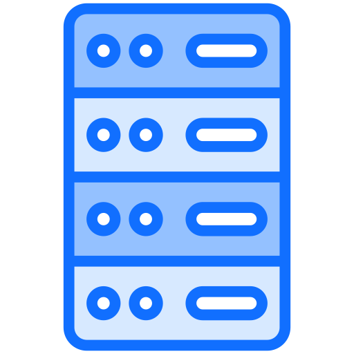 빅 데이터 Generic Blue icon