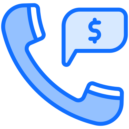 Telephone call Generic Blue icon