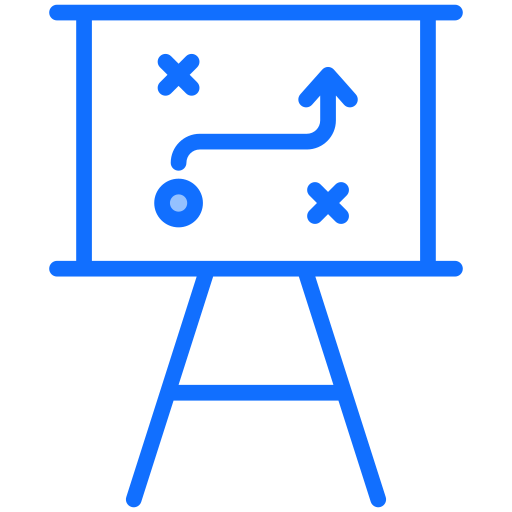 Strategic plan Generic Blue icon