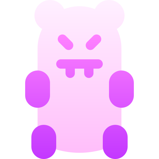 Gummy bear Basic Gradient Gradient icon