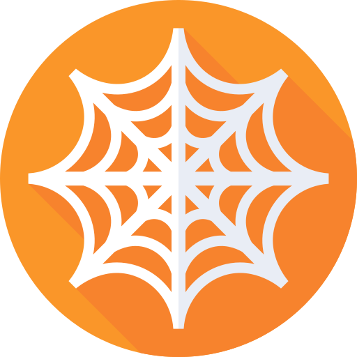 Spiderweb Flat Circular Flat icon