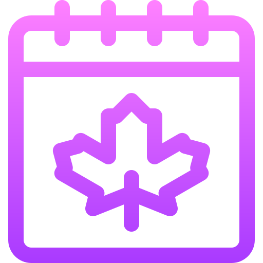 calendario Basic Gradient Lineal color icono
