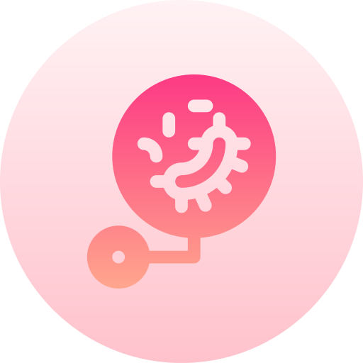 Bacteria Basic Gradient Circular icon