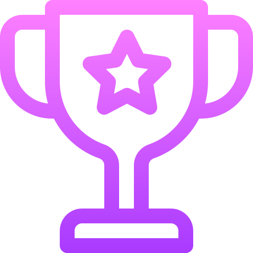 Trophy Basic Gradient Lineal color icon