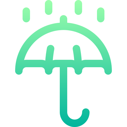 雨 Basic Gradient Lineal color icon