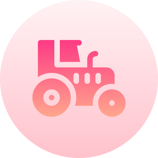 tractor Basic Gradient Circular icoon