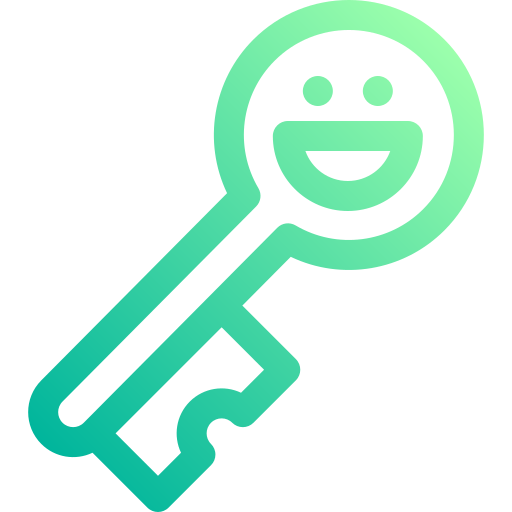 Key to success Basic Gradient Lineal color icon