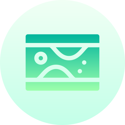 cholestérol Basic Gradient Circular Icône