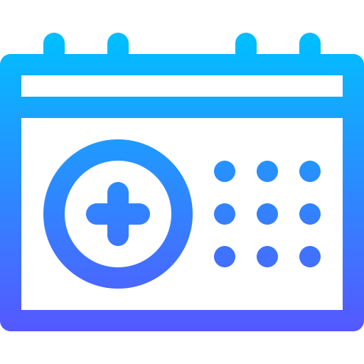 診療予約 Basic Gradient Lineal color icon