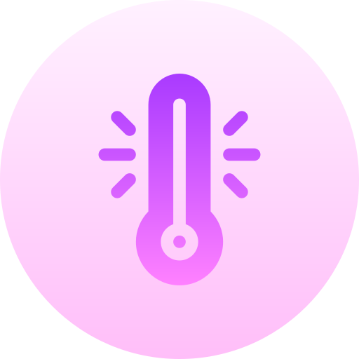 温度計 Basic Gradient Circular icon