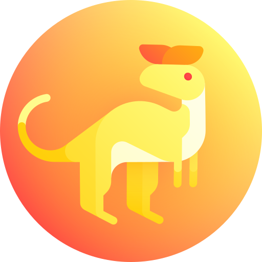 dilophosaurus Gradient Galaxy Gradient icono