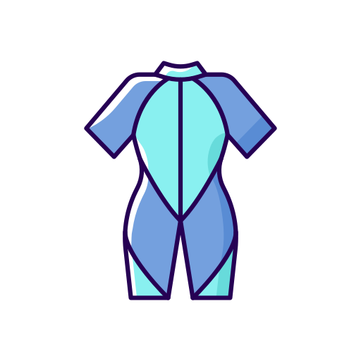 traje de neopreno Generic Thin Outline Color icono