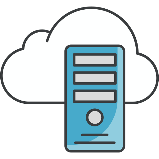 cloud-server Generic Blue icon