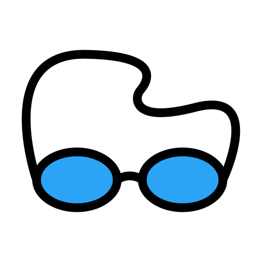 okulary do pływania Vector Stall Lineal Color ikona