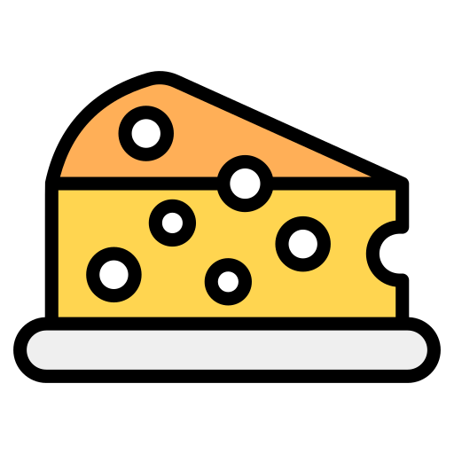tranche de fromage Generic Outline Color Icône