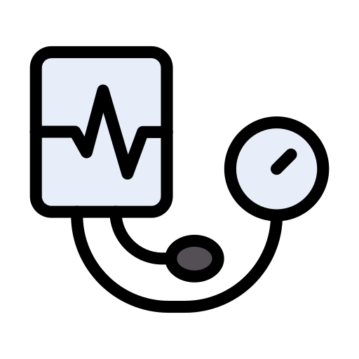 misuratore di pressione sanguigna Vector Stall Lineal Color icona