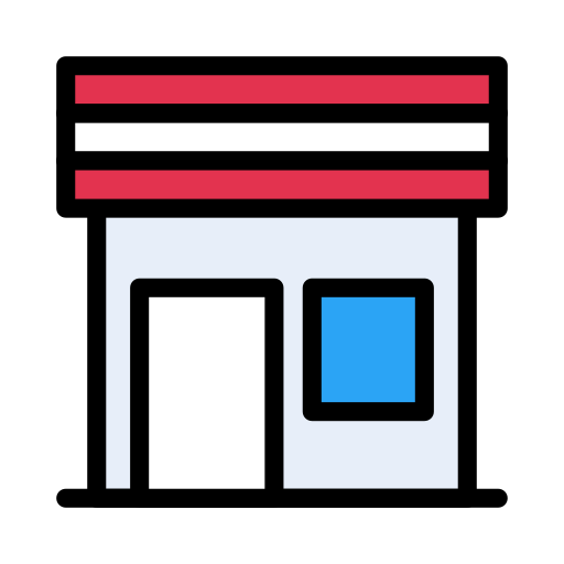 Store Vector Stall Lineal Color icon