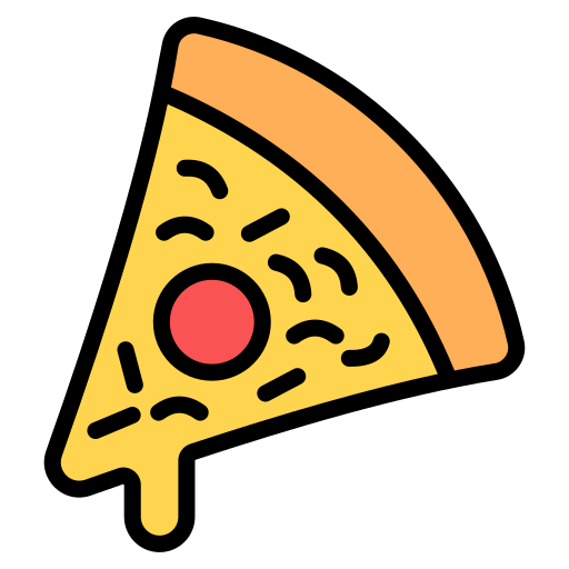 porción de pizza Generic Outline Color icono