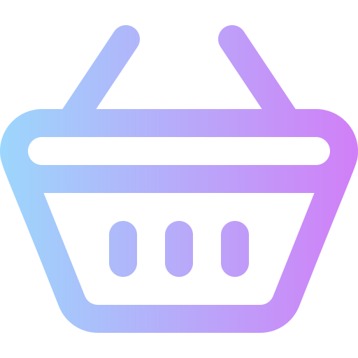 Shopping basket Super Basic Rounded Gradient icon