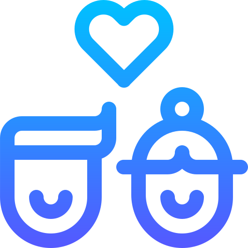 Couple Basic Gradient Lineal color icon