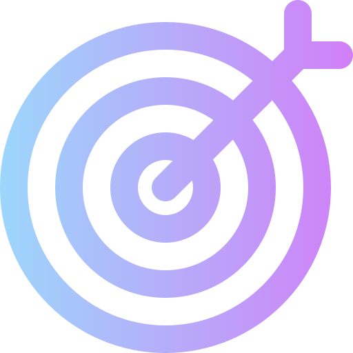 objetivo Super Basic Rounded Gradient icono