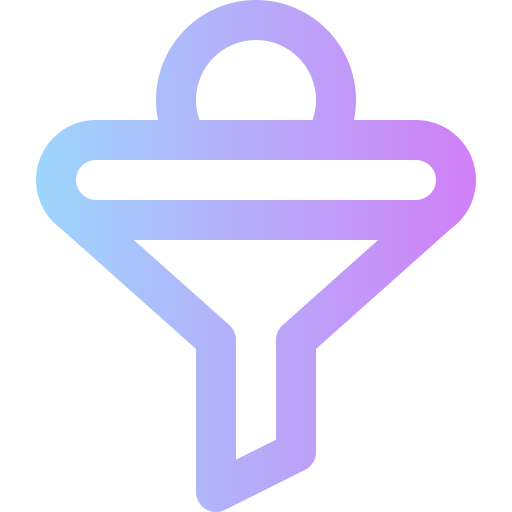 Funnel Super Basic Rounded Gradient icon