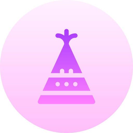 파티 용 모자 Basic Gradient Circular icon