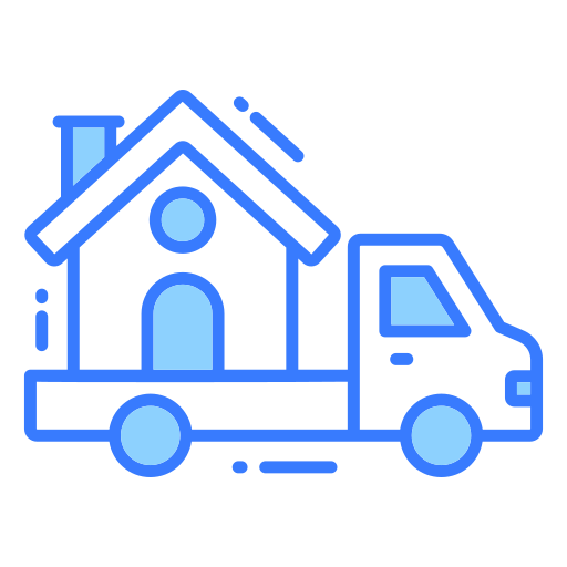 Moving home Generic Blue icon