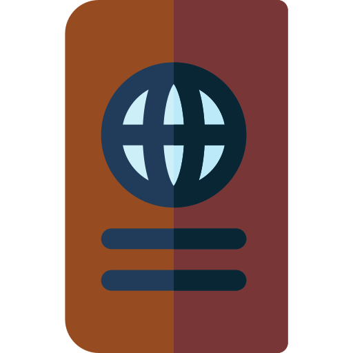 paspoort Basic Rounded Flat icoon