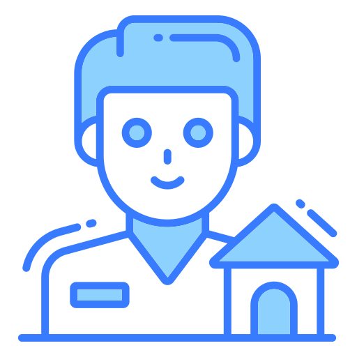 Real estate agent Generic Blue icon