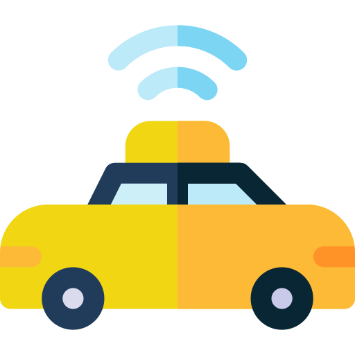 Taxi Basic Rounded Flat icon