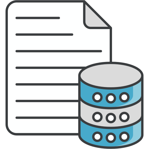Database file Generic Blue icon