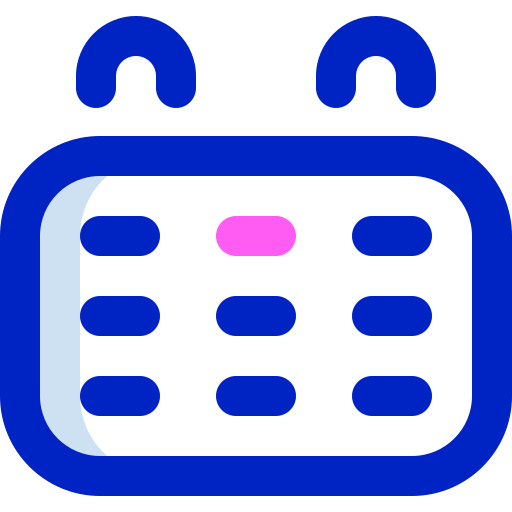 calendrier Super Basic Orbit Color Icône