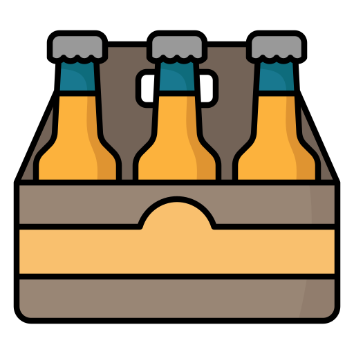 Ящик для пива Generic Outline Color иконка