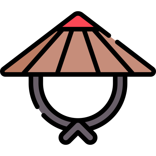 Bamboo hat Special Lineal color icon