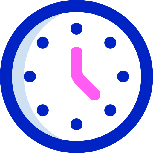 reloj de pared Super Basic Orbit Color icono