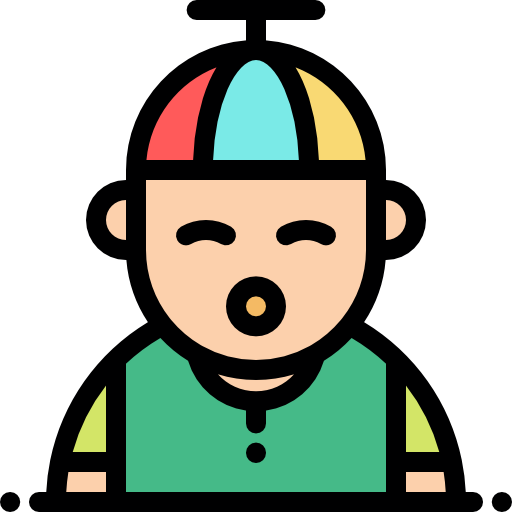 Boy Detailed Rounded Lineal color icon