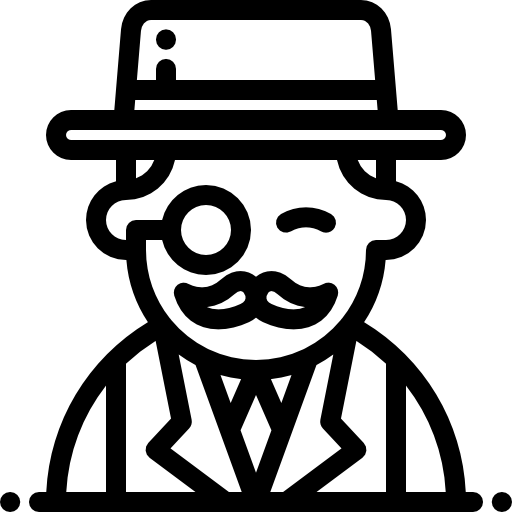 男 Detailed Rounded Lineal icon