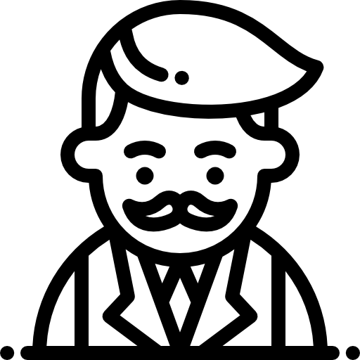 男 Detailed Rounded Lineal icon